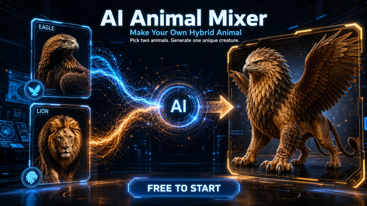 Hybrid Animal Generator: Make Your Own Animal Online